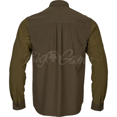 Рубашка HARKILA Logmar Lightweight L/S Shirt цвет Dark Olive / Willow Green фото 9