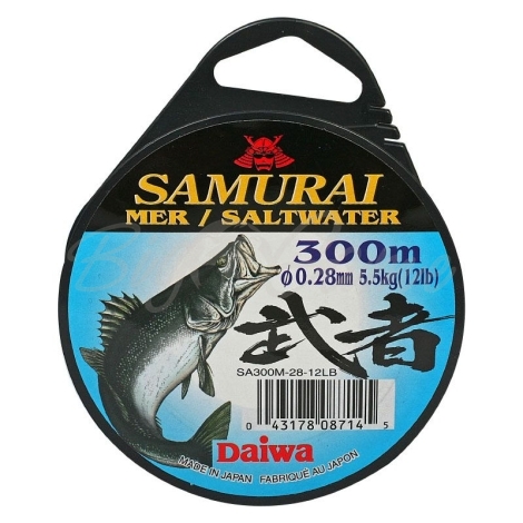 Леска DAIWA Samurai Saltwater 300 м 0,28 мм фото 1