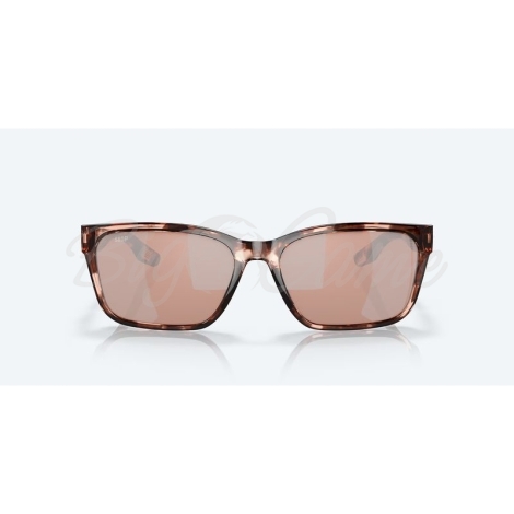 Очки поляризационные COSTA DEL MAR Palmas 580G цв. Coral Tortoise цв. ст. Copper Silver Mirror фото 5
