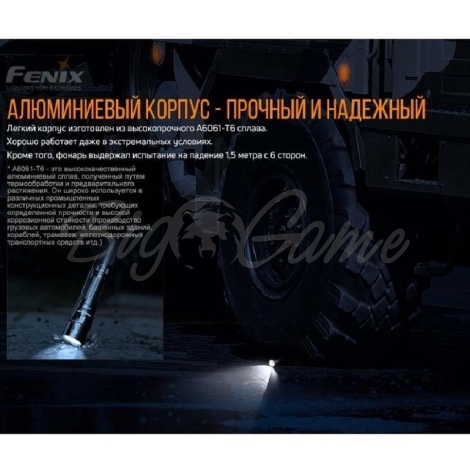 Фонарь карманный FENIX PD40R V2.0 фото 12