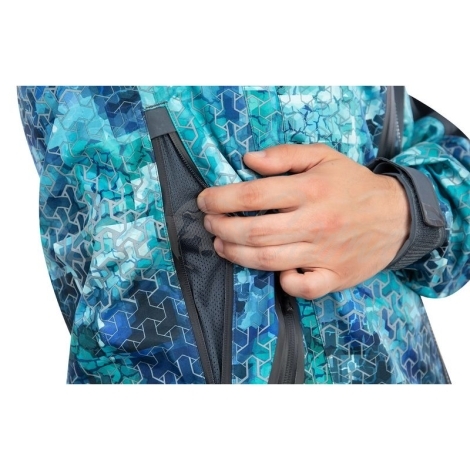 Куртка FHM Guard цвет Голубой принт / Серый фото 10