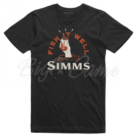 Футболка SIMMS Cheers Fish It Well T-Shirt цвет Black фото 1