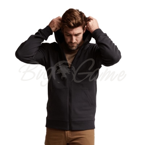 Толстовка SITKA Essential Full Zip Hoody цвет Black фото 8