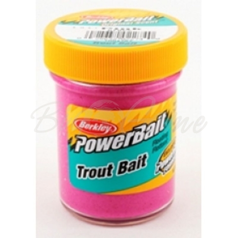 Паста форелевая BERKLEY PowerBait Biodegradable TroutBait цв. розовый фото 1