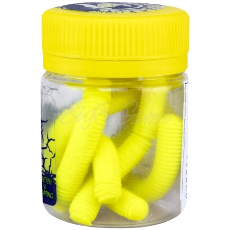 Червь TERUKI Roy 6,5 см (7 шт.) зап. сыр цв. Lemon фото 1