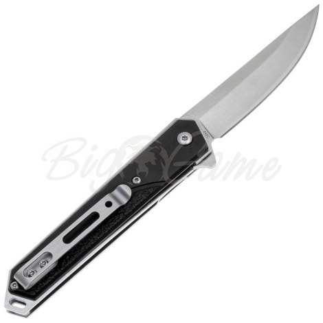Нож складной полуавтоматический BOKER Japanese Iris сталь 440А рукоять Алюминий цв. Черный фото 5
