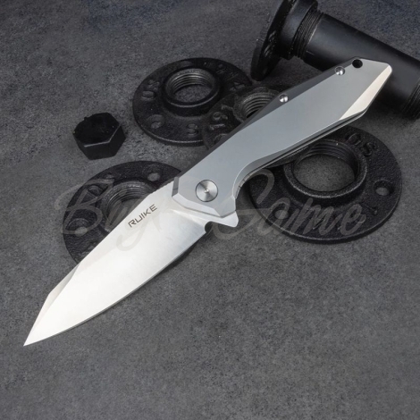 Нож складной RUIKE Knife P135-SF цв. Серый фото 13
