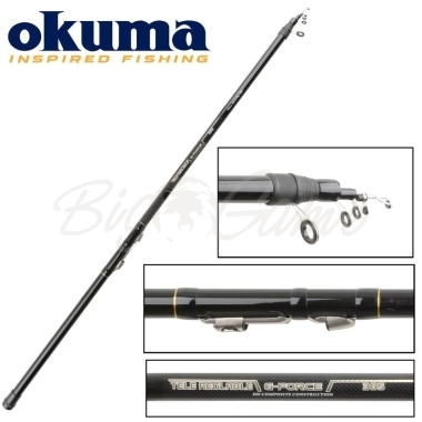 Удилище болонское OKUMA G-Force TeleReglable 4,85 м тест 10 - 20 г фото 1