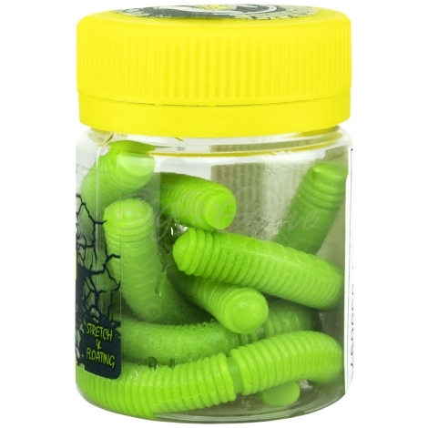 Червь TERUKI Roy 6,5 см (7 шт.) зап. сыр цв. Green фото 1