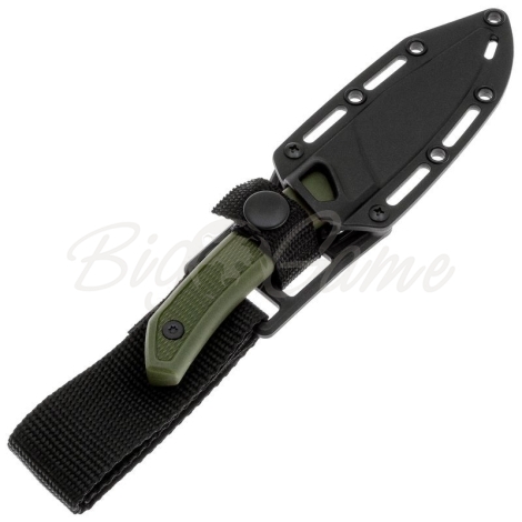 Нож с фиксированным клинком KERSHAW Deschutes Caper сталь D2 рукоять Полипропилен цв. Зеленый фото 4