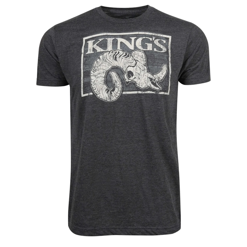 Футболка KING'S Ram Skull Tee цвет Heather Graphite