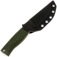 Нож с фиксированным клинком BOKER Bronco Mini Scandi сталь CPM 3V рукоять Термопластик цв. Зеленый превью 4