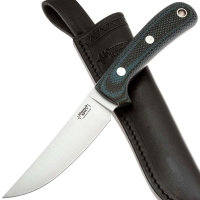 Нож ЮЖНЫЙ КРЕСТ F5 Сталь Elmax рукоять Микарта черно-синяя/насечка превью 4