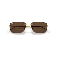 Очки солнцезащитные RAY-BAN RB3768 цв. Золотой цв. ст. Коричневый превью 2