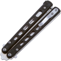 Нож с фиксированным клинком BOKER Balisong сталь 440C рукоять Стеклотекстолит G10 цв. Черный превью 3
