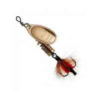 Блесна вращающаяся MEPPS Aglia Fly № 0 цв. Copper / Red Fly