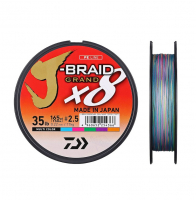 Плетенка DAIWA J-Braid Grand X8 135 м цв. разноцветный 0,06 мм