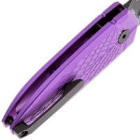 Нож складной полуавтоматический BESTECH Ququ Sandvik 14C28N рукоять стеклотекстолит G10 цв. Фиолетовый превью 4