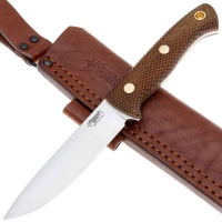 Нож ЮЖНЫЙ КРЕСТ Шершень L конвекс Сталь VG10 рукоять Микарта койот/насечка превью 2