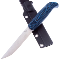 Нож OWL KNIFE Otus сталь N690 рукоять G10 черно-синяя