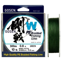 Плетенка GOSEN 4PE W Braid 300 м цв. Зеленый #0.8