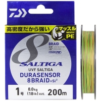 Плетенка DAIWA UVF Saltiga Dura Sensor 8Braid + Si2 многоцветная 200 м #1