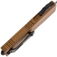 Нож складной автоматический MICROTECH Ultratech S/E Gen IV сталь M390MK рукоять Алюминий 6061-T6 цв. Коричневый превью 4