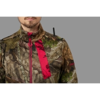 Куртка HARKILA Moose Hunter 2.0 Fleece Jacket цвет Mossy Oak Break-Up Country / Mossy Oak Red превью 7