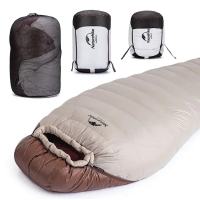 Спальный мешок NATUREHIKE Snowbird -7°C цвет smoke brown превью 3