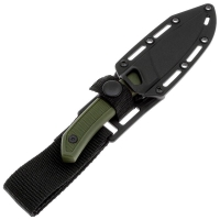Нож с фиксированным клинком KERSHAW Deschutes Caper сталь D2 рукоять Полипропилен цв. Зеленый превью 4