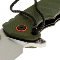 Нож складной полуавтоматический CJRB Tundra сталь D2 рукоять Стеклотекстолит G10 цв. Зеленый превью 4