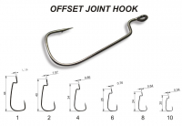 Крючок офсетный CRAZY FISH Offset Joint Hook № 2 (10 шт.)