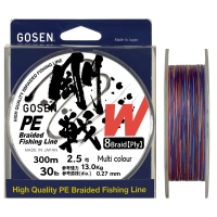 Плетенка GOSEN 8PE W Braid 300 м цв. мульти #2.5