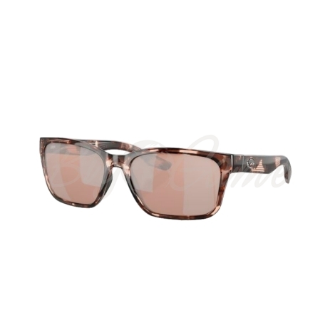 Очки поляризационные COSTA DEL MAR Palmas 580G цв. Coral Tortoise цв. ст. Copper Silver Mirror фото 1