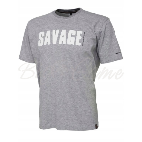 Футболка SAVAGE GEAR Simply Savage Tee цвет светло-серый меланж фото 1