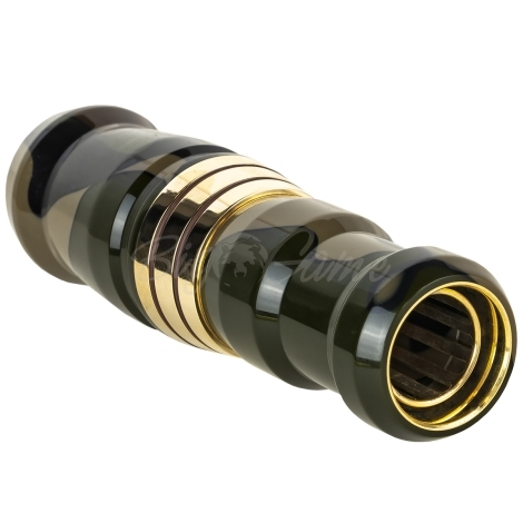 Манок на белолобого гуся D.E.D CUSTOM CALLS Зов вдовы Call of widow Short barrel (делрин) цв. Коричневый с рисунком фото 5