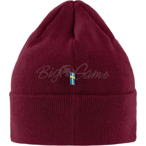 Шапка FJALLRAVEN Vardag Classic Beanie цвет Bordeaux Red фото 2