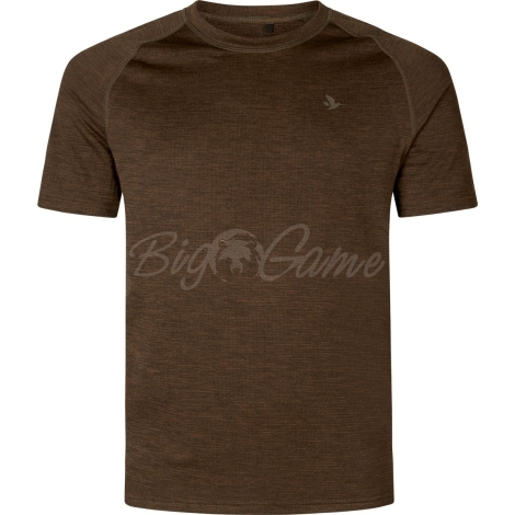 Футболка SEELAND Active S/S T-Shirt цвет Demitasse Brown фото 1