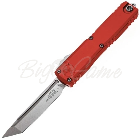 Нож складной автоматический MICROTECH Ultratech T/E Gen IV сталь M390MK рукоять Алюминий 6061-T6 цв. Красный фото 1