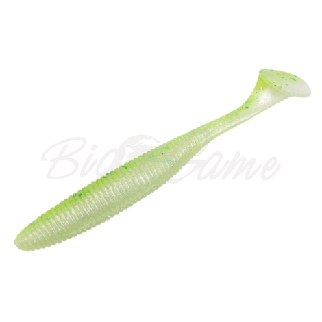 Виброхвост JACKALL Rhythm Wave 3,8" (7 шт.) цв. chartreuse back shad фото 1