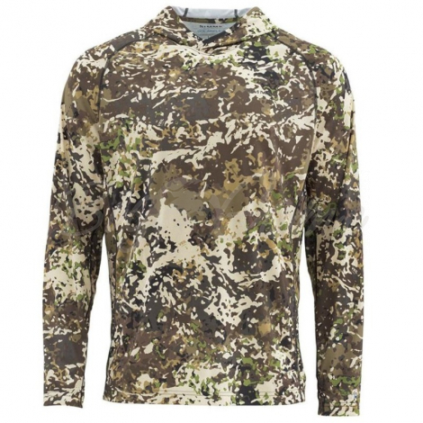 Термокофта SIMMS SolarFlex Hoody Print цвет River Camo фото 1