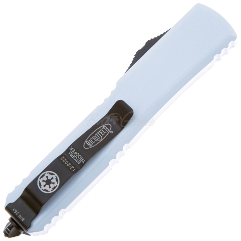 Нож складной MICROTECH Ultratech Storm Trooper S/E сталь M390 рукоять Алюминий 6061-T6 цв. Белый фото 4