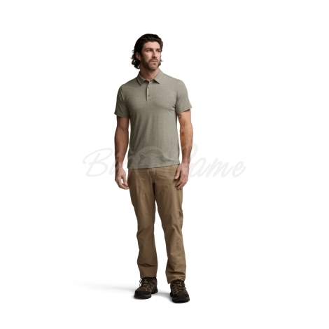 Футболка SITKA Essential SS Polo цвет Oak Heather фото 9