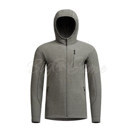 Толстовка SITKA Snowcrest Full-Zip Hooded Fleece цвет Woodsmoke Heather фото 1