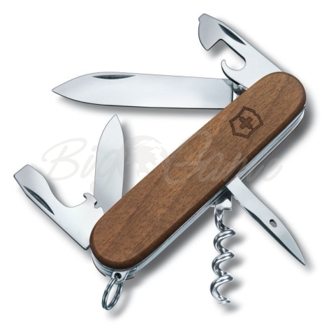 Нож VICTORINOX Spartan Wood 91мм 10 функций цв. орех (дерево) фото 1