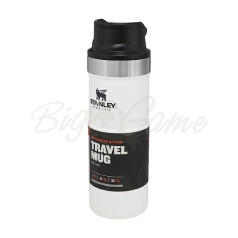 Термокружка STANLEY Classic The Trigger Action Travel Mug цвет Белый фото 6
