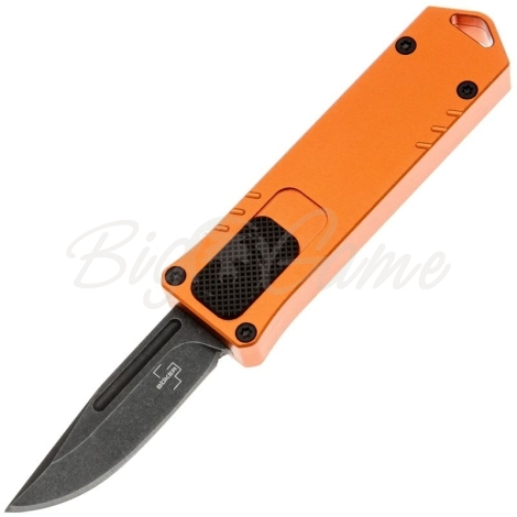 Нож складной автоматический BOKER USB OTF 2.0 сталь D2 рукоять Алюминий цв. Оранжевый фото 1