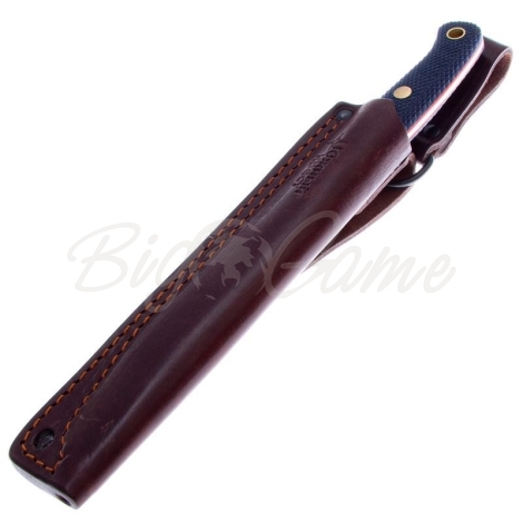 Нож ЮЖНЫЙ КРЕСТ Slender M Сталь VG10 рукоять Микарта черно-синяя/насечка фото 3