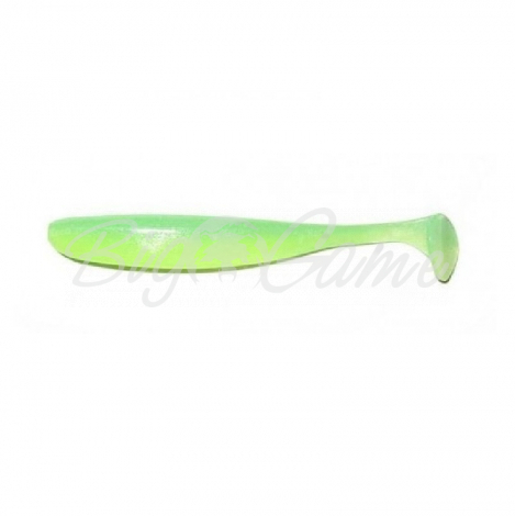 Виброхвост KEITECH Easy Shiner 3,5" (7 шт.) цв. EA11 Lime Chartreuse Glow фото 1