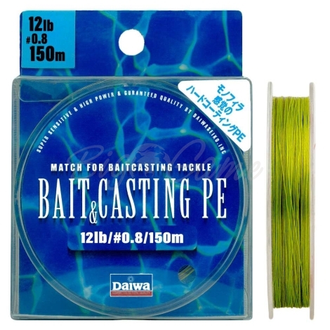 Плетенка DAIWA Bait & Cast PE 0,8 12Lb 150м фото 1